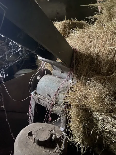 სიმინდის ჩალის საჭრელი ძველებური